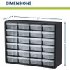 Akro-Mils 24-Drawer Plastic Drawer Storage Cabinet for Garage Organization, Bead