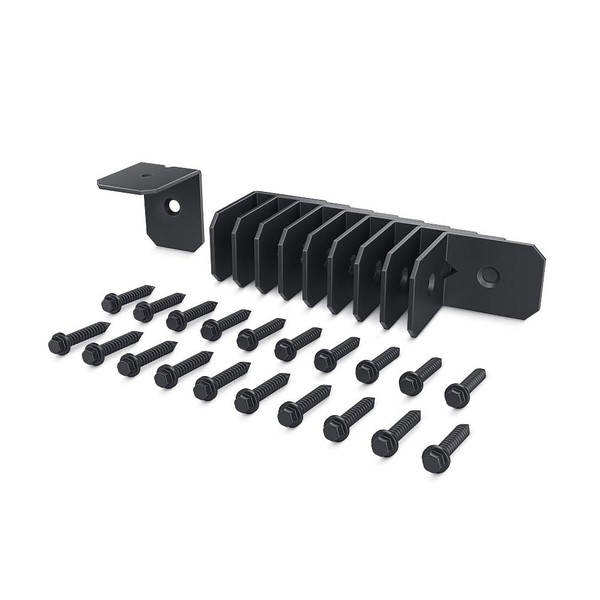 Ozco Building Products 51717 Ironwood 2-inch Rafter Clips, (10 per Pack) , Black