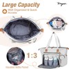 Tonyeee Diaper Bag Tote, Large Diaper Bags Waterproof, Hospital Bag