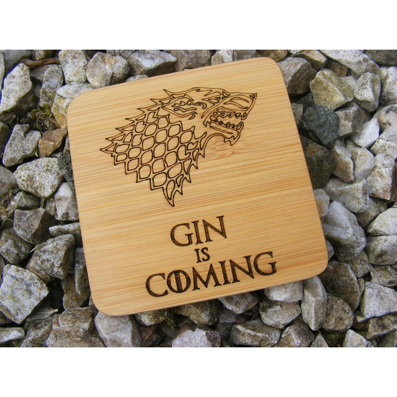 BAMBOO GIN IS COMING GAME OF THRONES INSPIRED COASTERS DRINKS