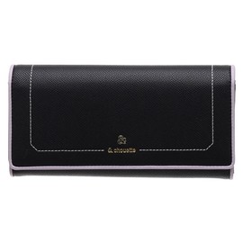 Chouette Samantha Thavasa Long Wallet, Wallet, Cover, Accent Color, Simple, Women's, Adults, Girls, Cute, Stylish, Gift Wrapping, Samantha, Black