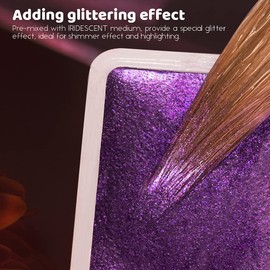 Paul Rubens Watercolour Paint, 12 Assorted Colors with Glitter Sparkle Effect, Professional Grade for Aritsts Adults Begginners, Portable and Compact Art Supplies