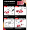 MASIGO Windshield Sticker Applicator – 6 Pack, 4 x 6