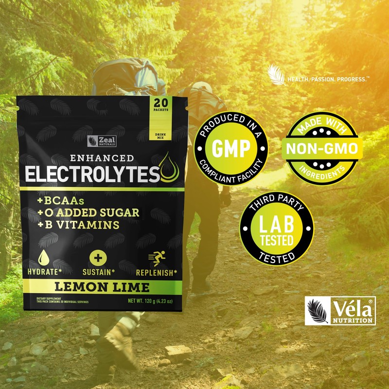Enhanced Electrolyte Powder Stick Packs (Lemon Lime | 20 Packets)