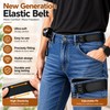 Adjustable Buckleless Belt for Men's Pants – Elastic Hook Waist