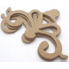 Unbranded {4} DECORATiVE MiNi ACCENT - Flourish Scroll Chipboard Die