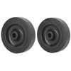 2Pcs Rubber Wheel 5kw-6.5kw Gasoline Engine Generator Mute Wheels Replacement