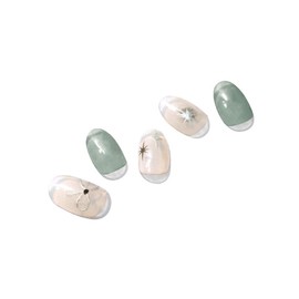 Gray Ribbon Gel Nail / 그레이리본 젤네일