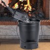 INNO STAGE Ash Bucket with Lid and Wood Handle Coal