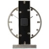 Bulova B1864 Streak Tabletop Clock, Aged Silver-Tone 2.63 x 12