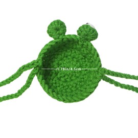 Maianruiy Hand Knitting Nose Warmer Fun Animal Gift Keep Nose Warm Nose Cover Winter Nose Warmers for All of the peple Dust Anti Air Conditioning(Green frogs)