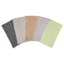 maison.c Mini Handkerchief Set of 5, B Set, Gauze Hand Towels, Nursery, Looped Towels, Kindergarten, Made in Japan, Entrance Ceremony, Graduation, Entrance Goods
