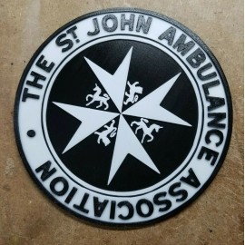 St. John Ambulance Association Tardis Sign (3d Printed Doctor Who wall art)