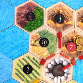 Tabletop Monthly Split Resource Multi Hex Replacement Pieces compatible with Catan's Settlers of Catan, Seafarers and Catan Expansions