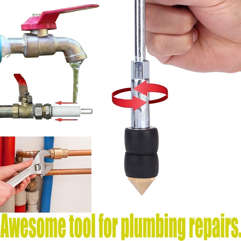 VAVAQQSE Emergency Pipe Water Stopper, Hot Melt Water Stop Kit,