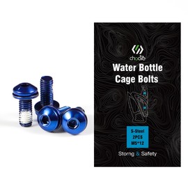 CNCLOL Bike Bottle Cage Bolts,Water Bottle Cage Bolts For MTB/Bicycle/Mountain Bike,Blue