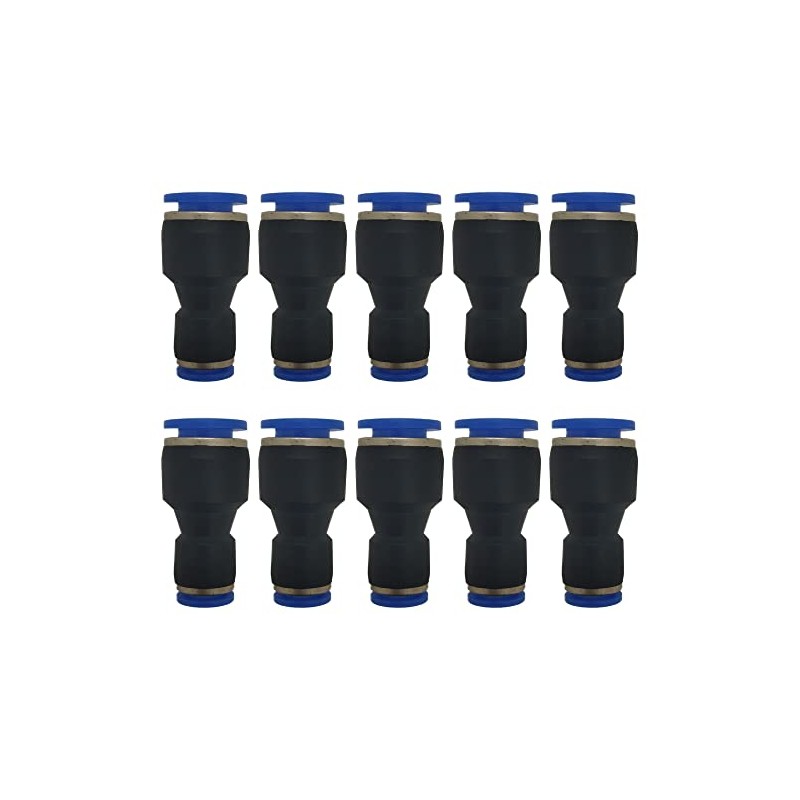 zjxed 1/4" OD x 3/8" OD Pneumatic quick Connector Push