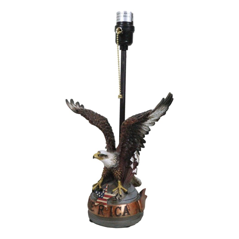 Ebros Gift Patriotic Bald Eagle With American Flag Star Memorial