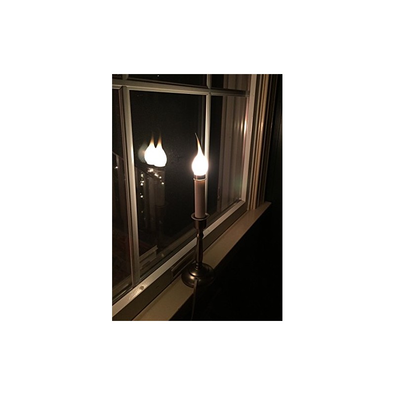 Creative Hobbies® Silicone Dipped Electric Candle Lamp Chandelier Light Bulbs,
