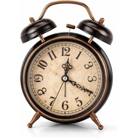 Reloj Despertador Doble Campana AUNMAS PE8G0YCV59-01 – Alarma Fuerte y Luz Nocturna