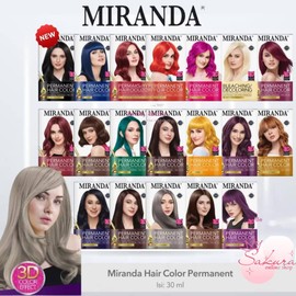 MIRANDA HAIR COLOR - Semir Rambut (30mlx2)+10ml - Pewarna Rambut