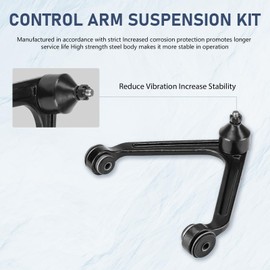 8pc Front Upper Control Arms Suspension Kit Fit for 2WD Dodge Ram 1500 2002 2003 2004 2005 with Lower Ball Joints Outer Tie Rods Sway Bars K7424 K7400 K7411 ES3538