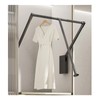 Pull Down Closet Rod for Hanging Clothes, Retractable Wardrobe Hanger