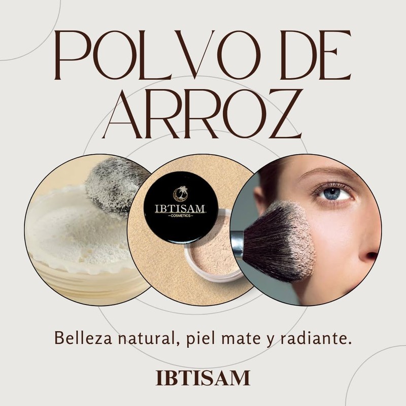 Kit de Maquillaje Básico para Mujer Ibtisam Cosméticos Naturales