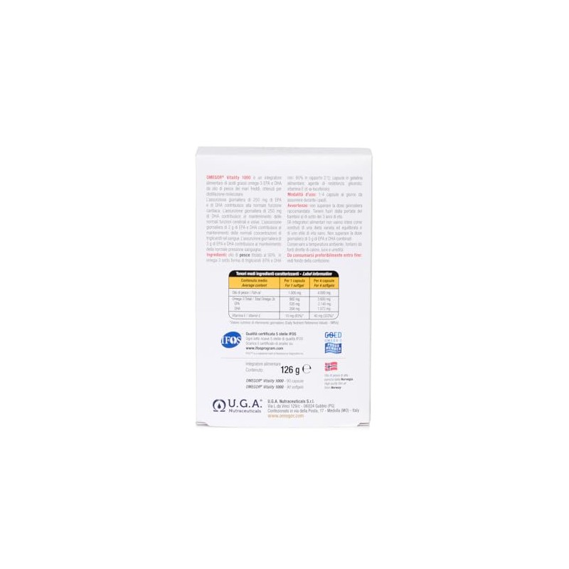 OMEGOR Omega 3 Capsules High Strength - OMEGOR Vitality 1000