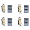 Argos 4 Juegos Contacto Duplex Intemperie Con Tapa Para Exterior