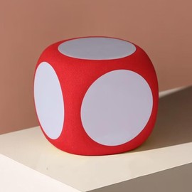 NUOBESTY Giant Foam Dice 4pcs Dry Erase Dice Blank Dice Cube Write-on Dices Foam Educational Playing Dice Writable Game Dice Jumbo Dice Teaching Learning Tool Home Classroom Supplies 6cm