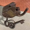 New York Insane Asylum Cast Iron Gate Lock With Brass