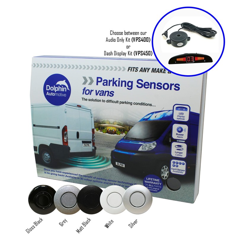 Dolphin Automotive VPS400 Rear Van Reverse Parking Sensor Rear Kit,