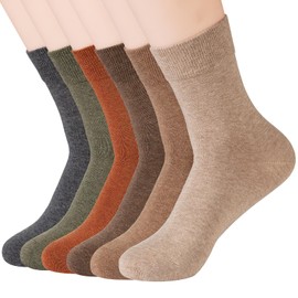 Ndoobiy Womens Socks for Women Crew Ankle Long Cotton Boot Slouch Socks for Women Women's Black Socks for Women (ND010-Mix-M)