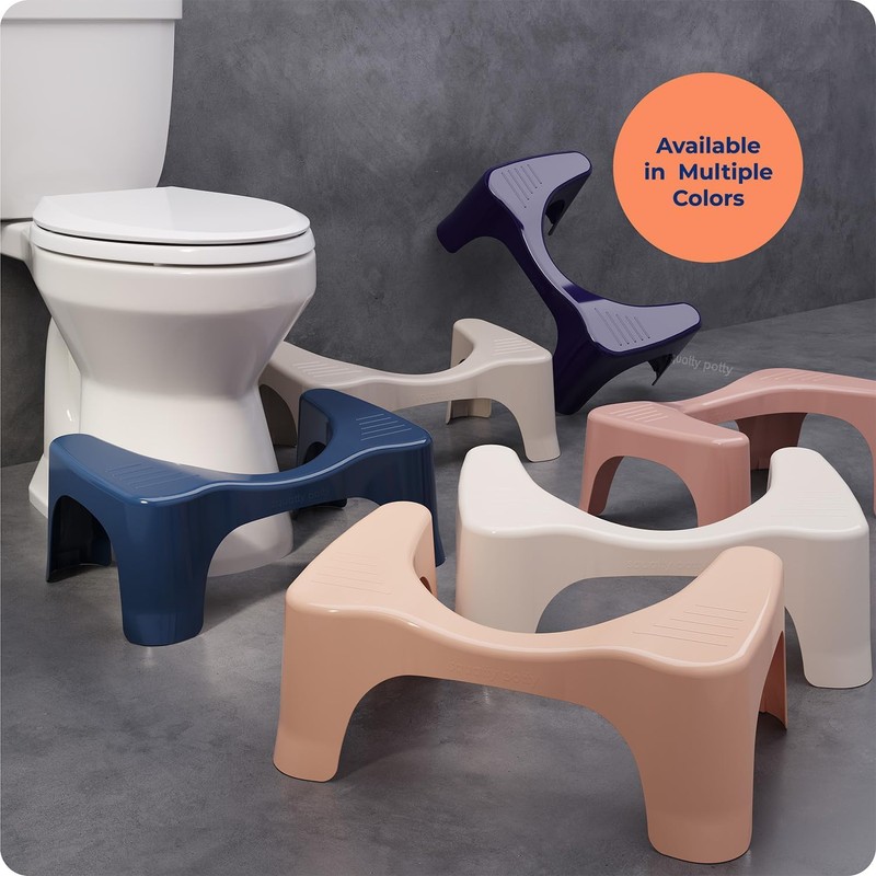 Squatty Potty Simple Bathroom Toilet Stool, Deep Purple 7", Ergonomic