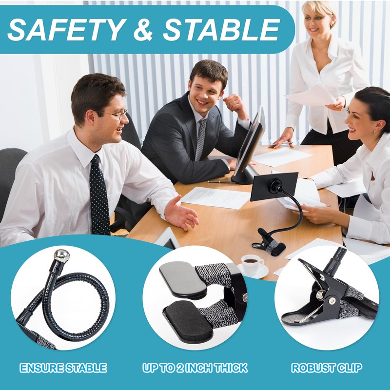 Clip On Security Cubicle Convex Mirror for Personal Safety, Open