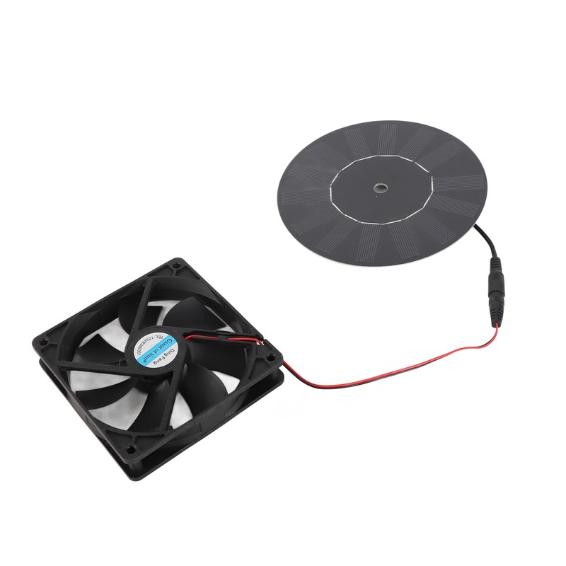 10W Solar Powered Exhaust Fan Monocrystalline Silicon Solar Panel Fan