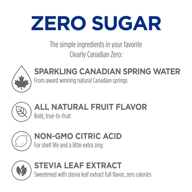 Clearly Canadian Tropical Splash Cans Sparkling Water, 24-Pack (Regular &
