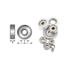 Amana Tool - 47718 Steel Ball Bearing Guide 5/8 Overall Dia x 3/16 Inner Dia x 3/16 Height