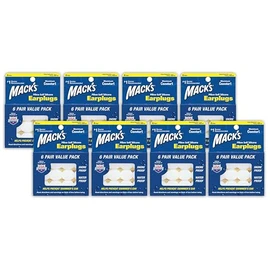 Mack's Pillow Soft Silicone Earplugs - 6 Pair (Pack of 8), Value Pack – The Original Moldable Silicone Putty Ear Plugs for Sleeping, Snoring, Swimming, Travel, Concerts and Studying