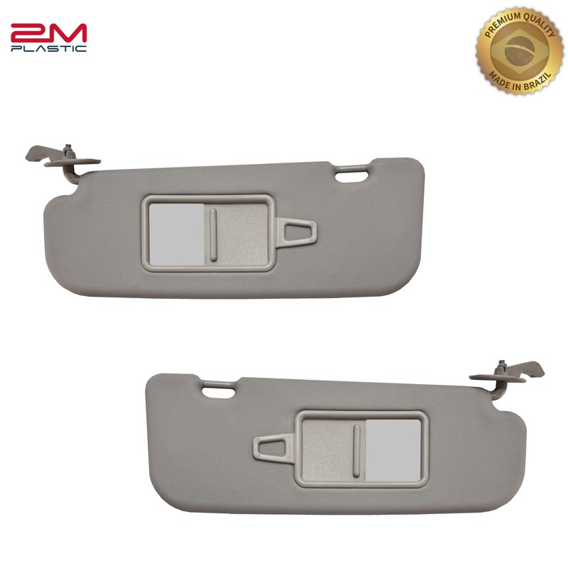 Sun Visor Fits for 2011-2015 Hyundai Elantra Gray Without Light