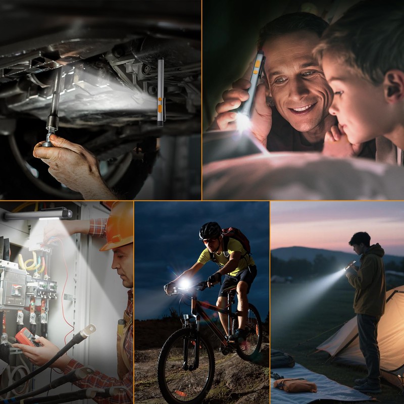 EverBrite Pen Flashlight, Rechargeable LED Pen Light, COB Light with