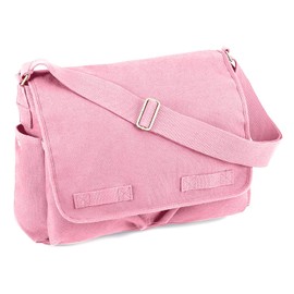 Rothco Heavyweight Canvas Classic Messenger Bag - PINK