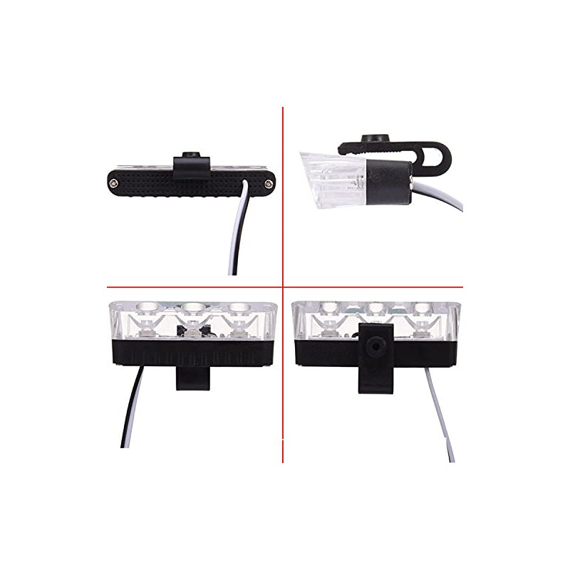 Riloer 16 LED Car Strobe Flash Light, 12V Dash Police