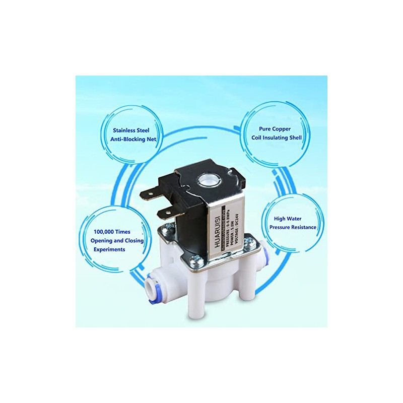 3/8" 12V Inlet Water Solenoid Valve N/C Normally Closed Flow