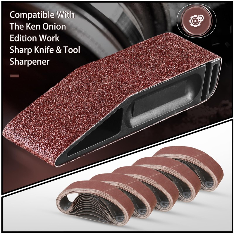 STEBRUAM 10PCS Sanding Belt 40 x 303 mm 80 Grit