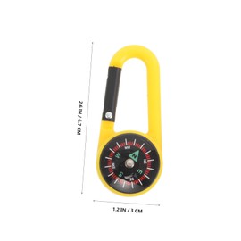 VICASKY 8pcs Carabiner Compass Multi-Color Outdoor Compasses for Hiking Camping and Boys and Girls Essential Direction Tool Distinctive Colors for Easy Identification