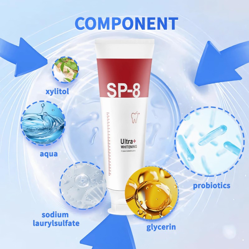 Funkprofi Sp8 Probiotic Toothpaste - Ultra Whitening & Deep Cleaning