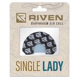RIVEN Single Lady Elk Call for Hunting | Perfect for Calling Elk & Producing a Diverse Range of Sweet Cow Mews, Chirps & Calf Sounds | Includes Large Frame Style Diaphragm Mouth Call & Carry Case