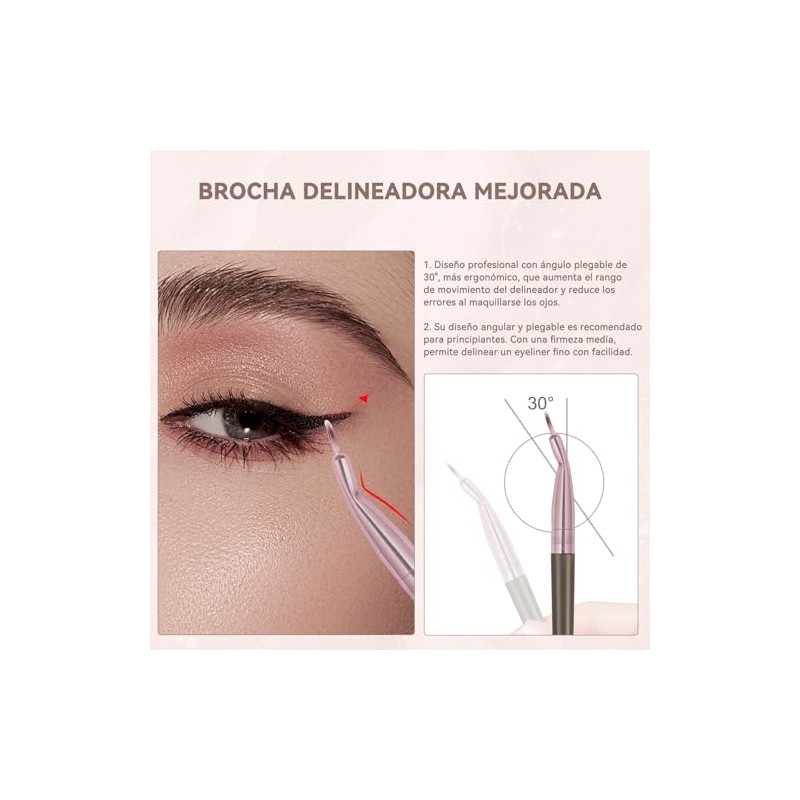 MAGEFY Set de Brochas para Maquillaje Profesional